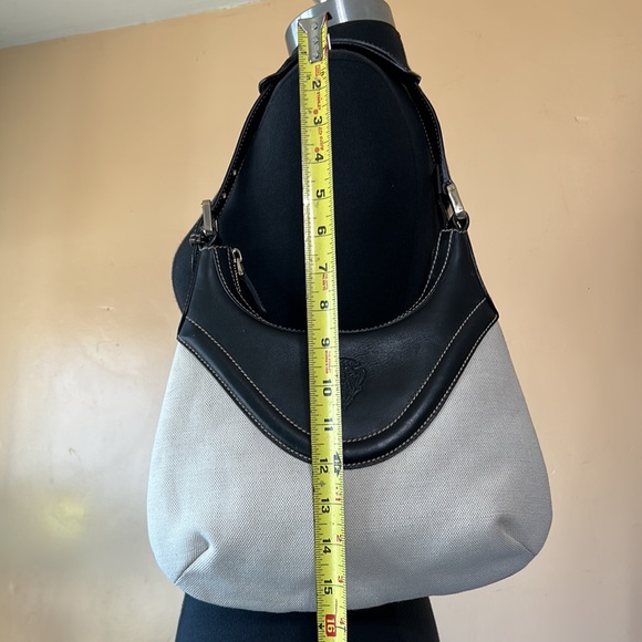 Gucci Crest Leather & Canvas Hobo Bag AUTHENTIC - Picture 12 of 16